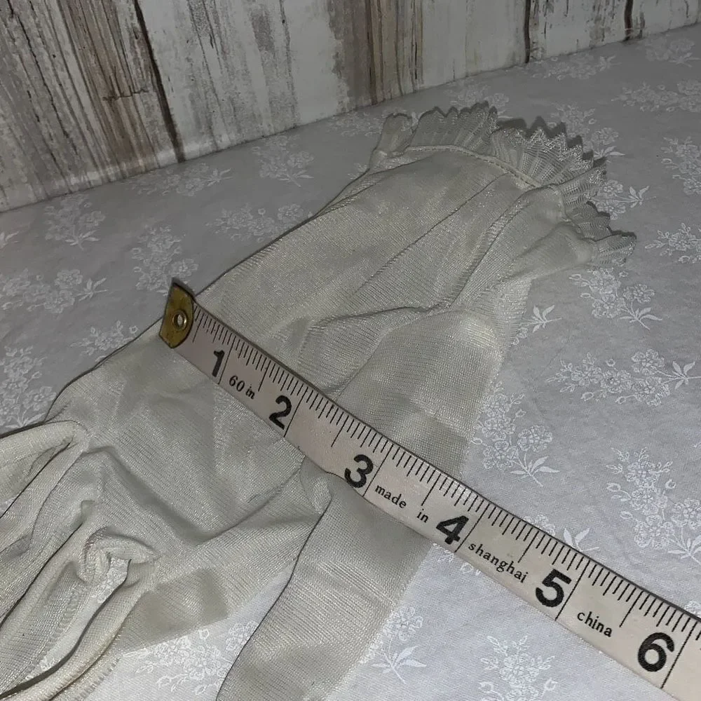 Vintage white sheer